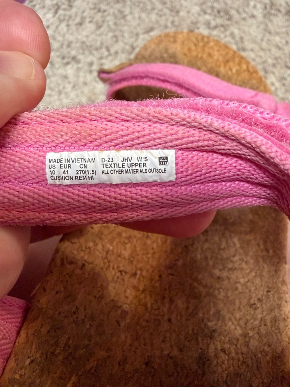 Reef Cushion Rem Hi Pink Sandals - Picture 5 of 7